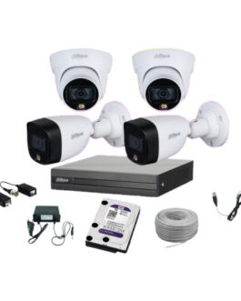 CCTV Package 4CH Dahua DVR 500GB HDD 4Pcs Camera