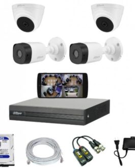 CCTV Packege 4 Channel Dahua DVR 4-Pcs Camera 500GB HDD