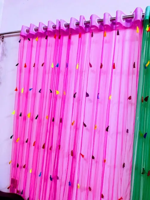 Tarsel Curtains Hot Pink
